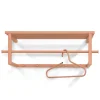 Stahl Garderobe in Terracotta pulverbeschichtet - Simonas