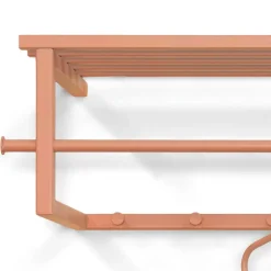 Stahl Garderobe in Terracotta pulverbeschichtet - Simonas