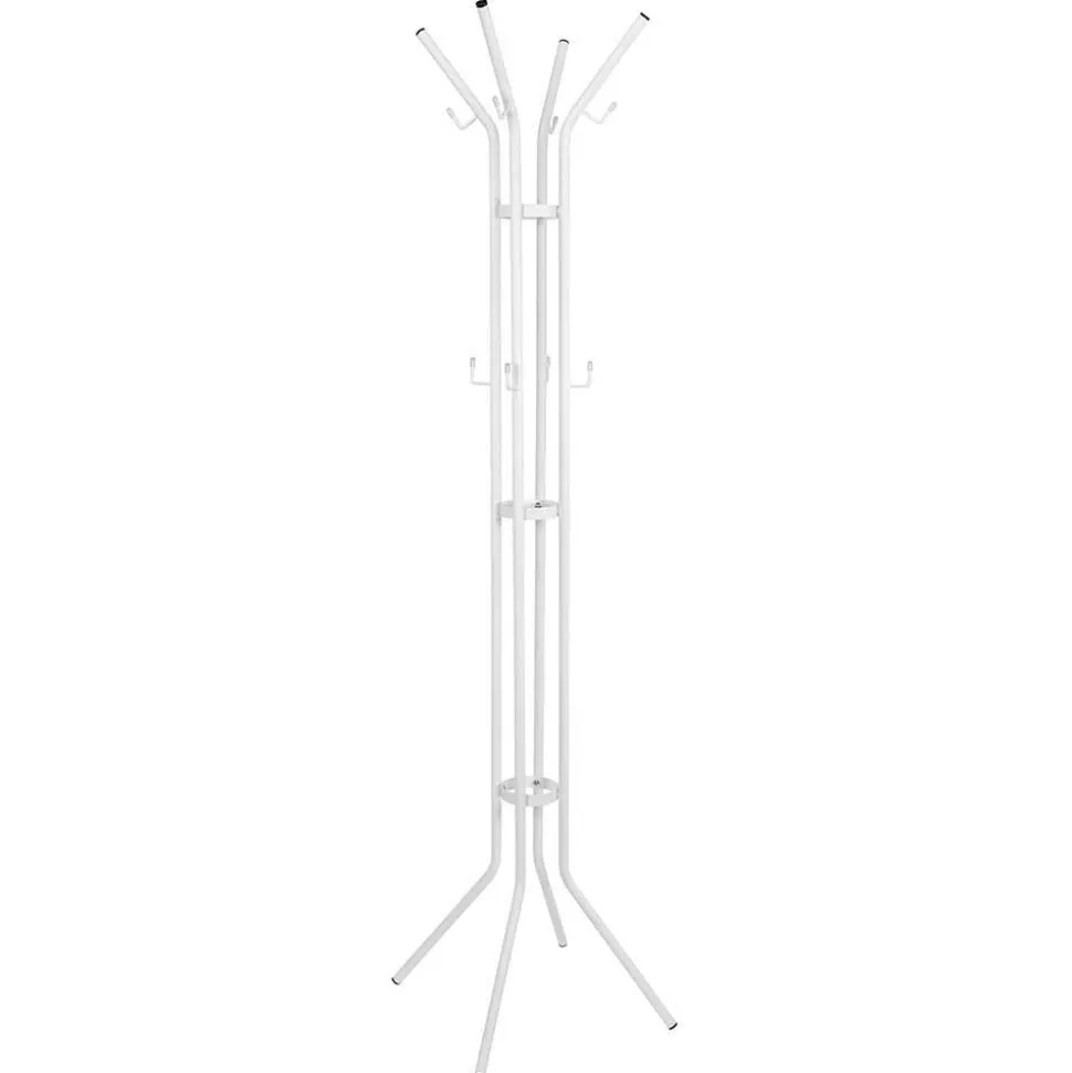 Stahl Garderobenständer in Weiß - Enzigo