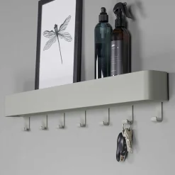 Stahl Hängegarderobe in Graugrün - Ruamantico