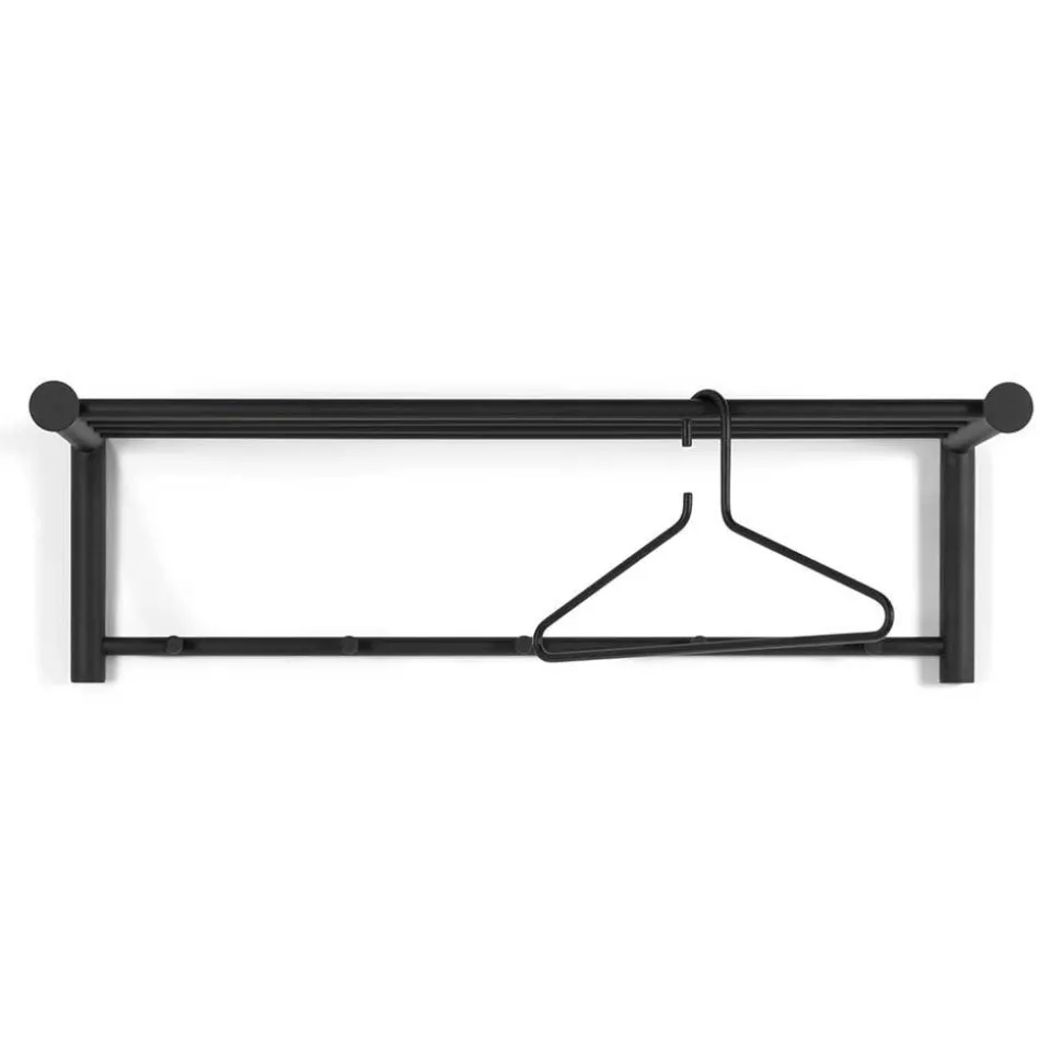 Stahl Hängegarderobe in Schwarz - Sortho