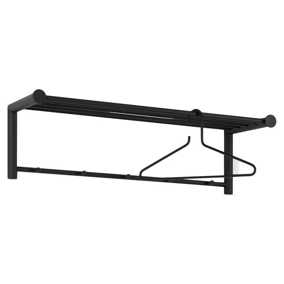 Stahl Hängegarderobe in Schwarz - Sortho