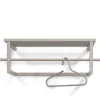 Stahl Hängegarderobe in Taupe - Helias