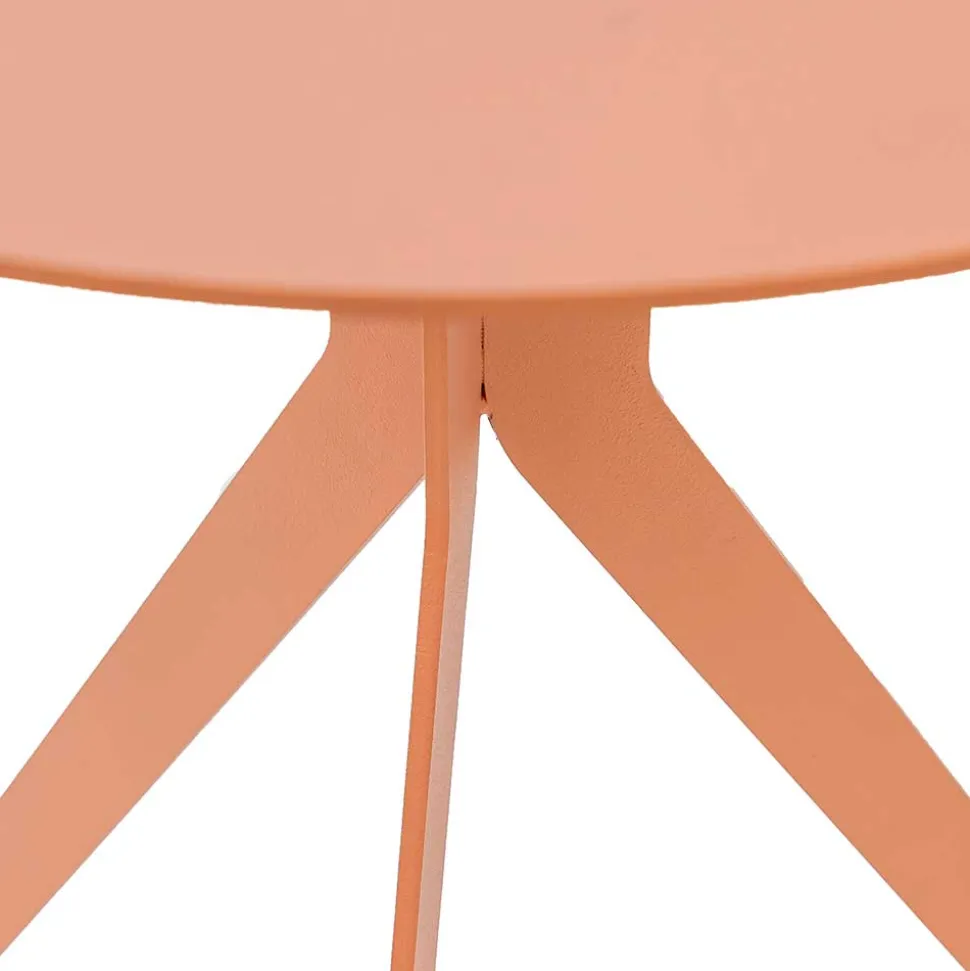 Stahl-Beistelltisch in Terracotta - Mala