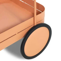 Stahl-Servierwagen in Terracotta - Taradina