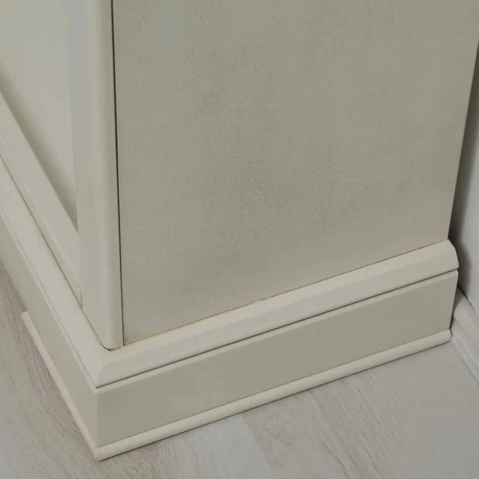 Standregal mit fünf Fächern in Antikweiß - Annot