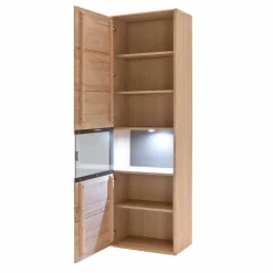 Standvitrine Vernella aus Eiche hell geölt