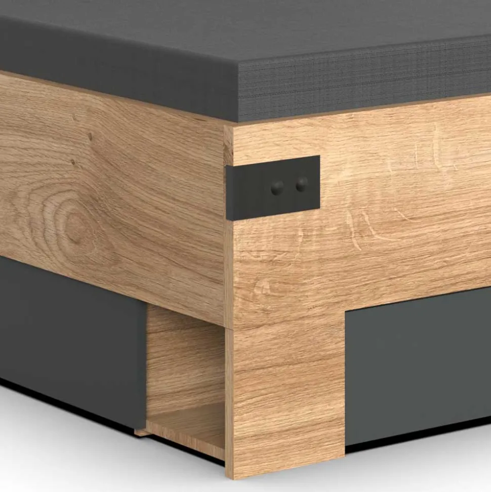 Stauraum Bett mit 180x200 cm Liegefläche - Enegal