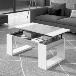 Stauraum Couchtisch mit Tischplatte zum Hochklappen - Pazionan