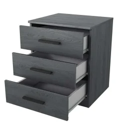 Stauraum Doppelbett in Eiche Grau - Carika