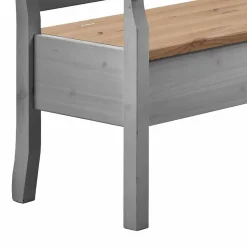 Stauraum Eckbank Jytte in Grau mit Braun