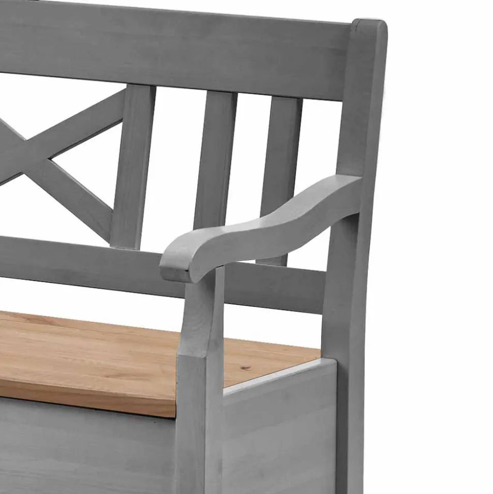 Stauraum Eckbank Jytte in Grau mit Braun