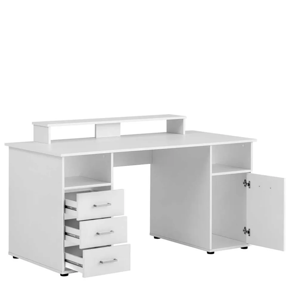 Stauraum Schreibtisch mit Bildschirmaufsatz - Fegura