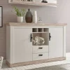 Stauraum Sideboard im Scandi Landhaus Stil Nedita in Weiß