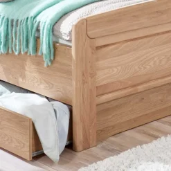 Stauraumbett Anlage aus Eiche - Sendician (dreiteilig)