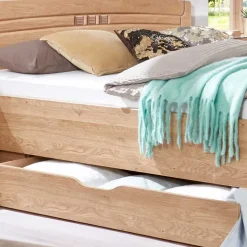 Stauraumbett Anlage aus Eiche - Sendician (dreiteilig)