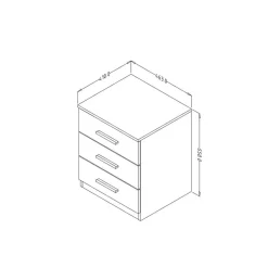 Stauraumbett in Eiche San Remo Dekor - Duno