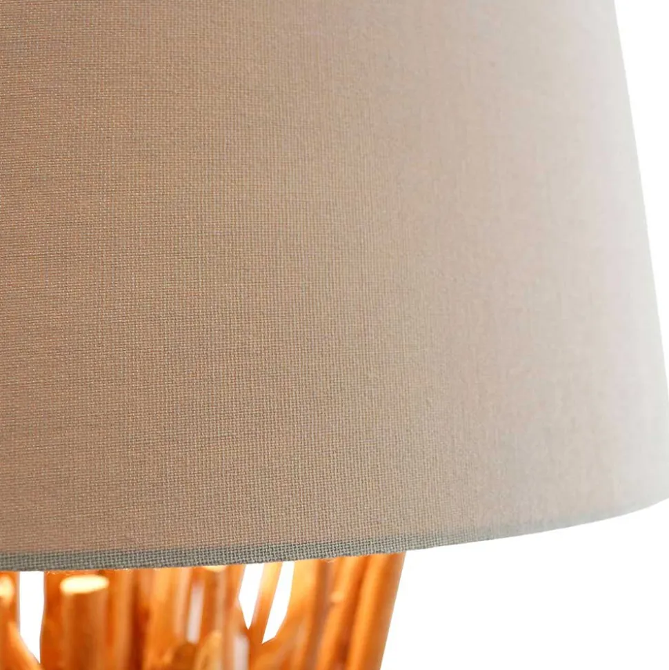 Stehlampe mit Fuß aus Treibholz Ästen - Duffy