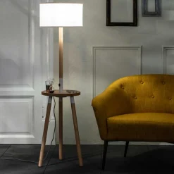 Stehlampe mit Tisch im Skandi Design - Lita