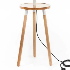 Stehlampe mit Tisch im Skandi Design - Lita