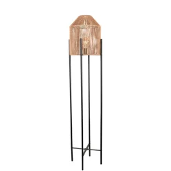 Stehleuchte in Natur und Schwarz - Keuna