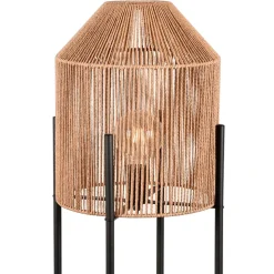 Stehleuchte in Natur und Schwarz - Keuna