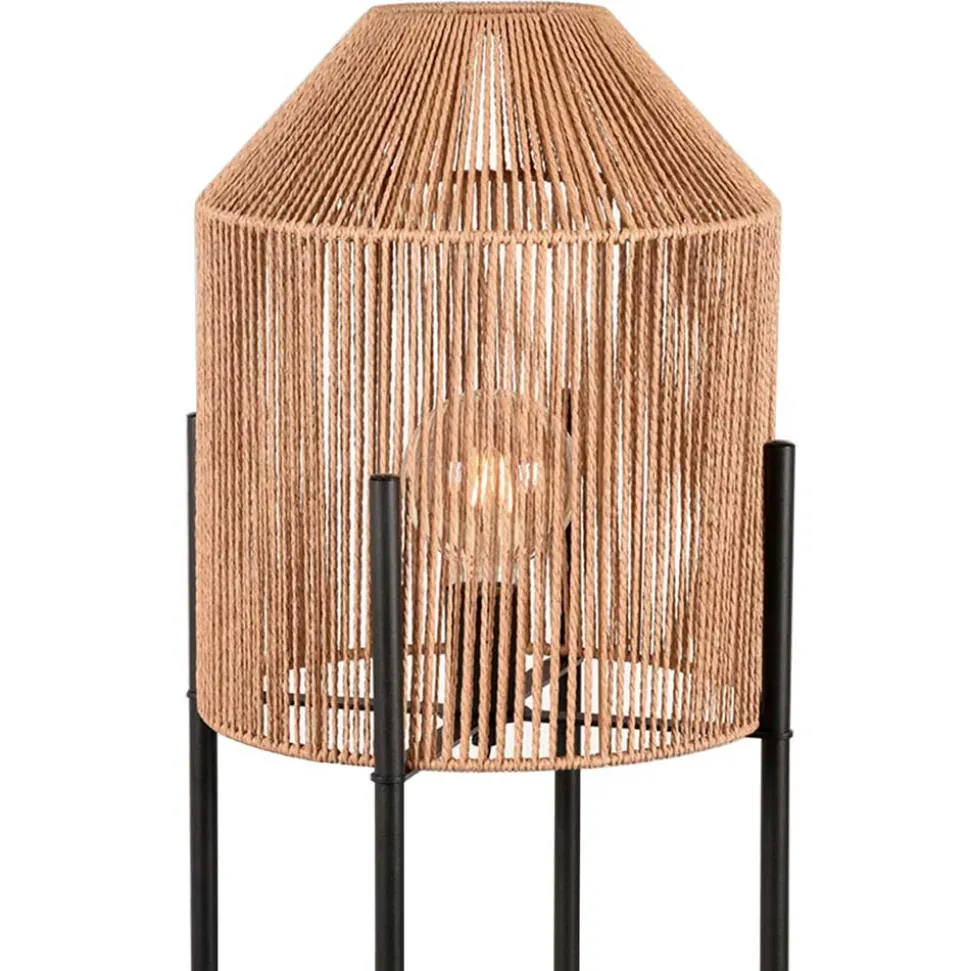Stehleuchte in Natur und Schwarz - Keuna