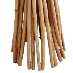 Stehleuchte mit Gitterschirm und Treibholz Fuß - Pamela