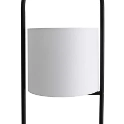 Stehleuchte mit Stoffschirm Creme - Abrahams