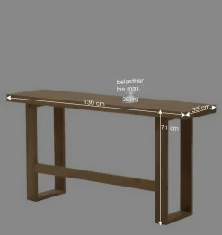 Stehtisch Bank aus Recyclingholz Teak - Sincony