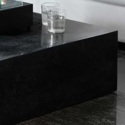 Stein Couchtisch Luvega in Schwarz