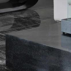 Stein Couchtisch Luvega in Schwarz