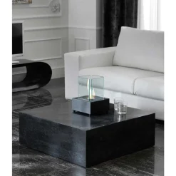 Stein Couchtisch Luvega in Schwarz