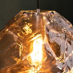 Steinoptik Hängelampe aus Glas - Annabell