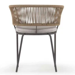 Stühle aus Kordelgeflecht Beige - Wanisha (4er Set)