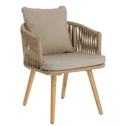 Stühle aus Kordelgeflecht & Holz - Movement (2er Set)