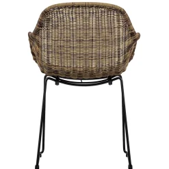 Stühle aus Kunstrattan in Beigegrau - Simonas (2er Set)