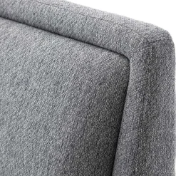 Stoffbett im Skandinavischen Stil in Grau - Cepter