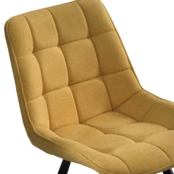 Stoffstühle in Gelb - Anthony (4er Set)