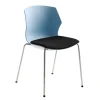Stuhl zum Stapeln in Blaugrau & Schwar - Kedniel