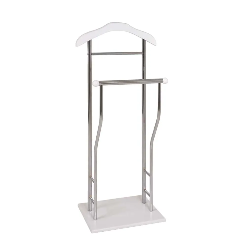 Stummer Diener Bien in Weiß Chrom