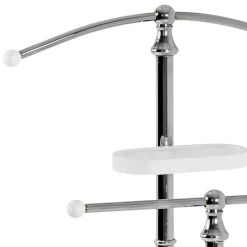 Stummer Diener in Chromfarben & Weiß - Contessa