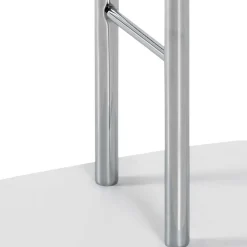 Stummer Diener in Chromfarben & Weiß - Contessa