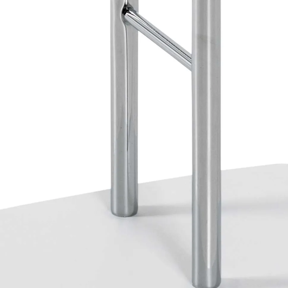 Stummer Diener in Chromfarben & Weiß - Contessa