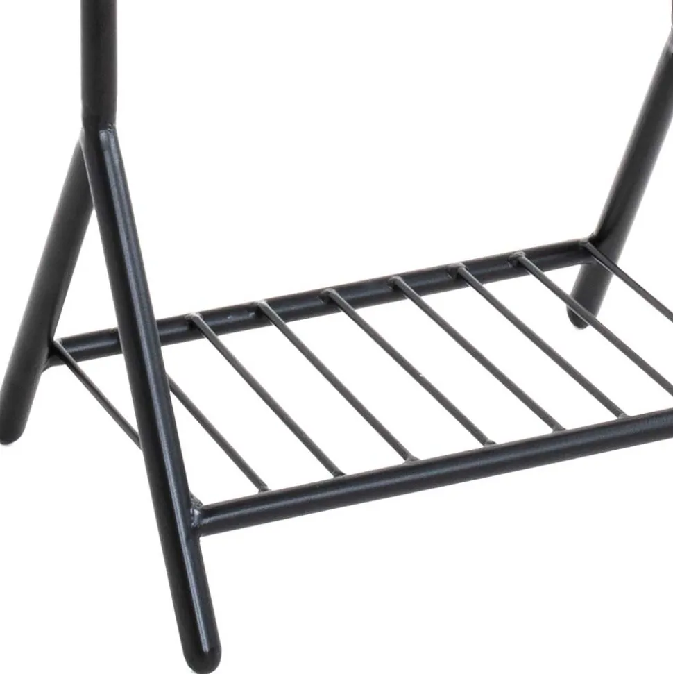 Stummer Diener mit Ablage in Schwarz - Spanola