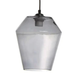 Stylische Pendelleuchte aus grauem Glas - Italo