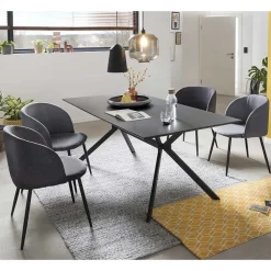 Stylische Tischgruppe fürs Esszimmer - Contrada (fünfteilig)