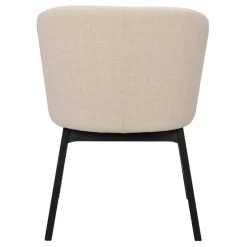 Stylischer Armlehnenstuhl in Beige - Cacamp (2er Set)