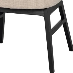 Stylischer Armlehnenstuhl in Beige - Cacamp (2er Set)