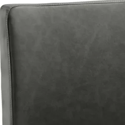 Stylischer Barstuhl in Schwarzgrau Kunstleder - Wroniko